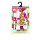 Damen Frauen gepunktetes Zirkus Clown Kostüm mit kurzem Reifkleid, Hemd, Fliege, Strumpfhose und Hut, perfekt für Karneval, Fasching und Fastnacht, S, Gelb