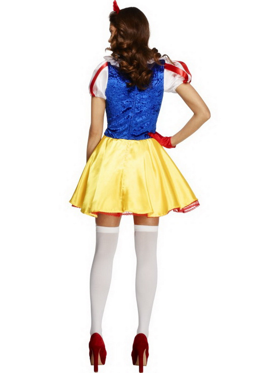 Damen Frauen Märchen Prinzessinen Kostüm, Kleid mit Kopfschmuck und Choker, perfekt für Karneval, Fasching und Fastnacht, XS, Blau