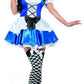 Damen Frauen Alice Kostüm im Hausmädchen Stil mit Kleid und Haarband, perfekt für Karneval, Fasching und Fastnacht, M, Blau