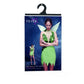 Damen Frauen Kostüm Fee Elfe Zauberfee Waldfee mit Kleid und Flügel, perfekt für Karneval, Fasching und Fastnacht, XS, Grün