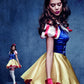 Damen Frauen Märchen Prinzessinen Kostüm, Kleid mit Kopfschmuck und Choker, perfekt für Karneval, Fasching und Fastnacht, XS, Blau